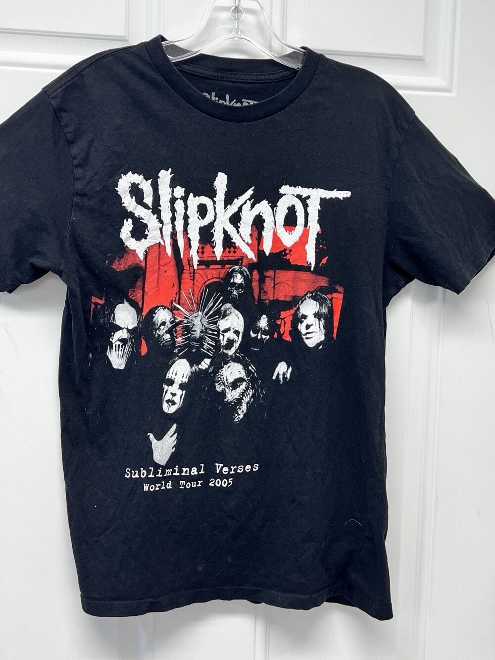 Slipnot 2005 Vintage Graphic Music T-Shirt Size Med NOC3269